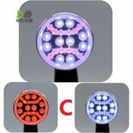 Round spots light white/Orange
