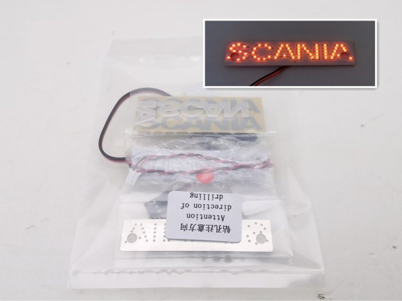 DMW - Scania Front Logo Kit, Orange/Red