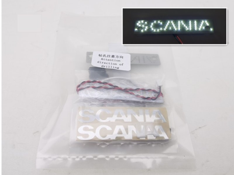 DMW - Scania Front Logo Kit, White