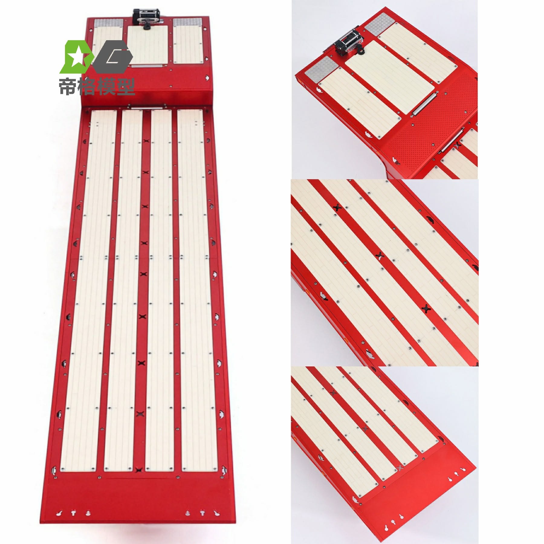 Travelling Axle Trailer - Red