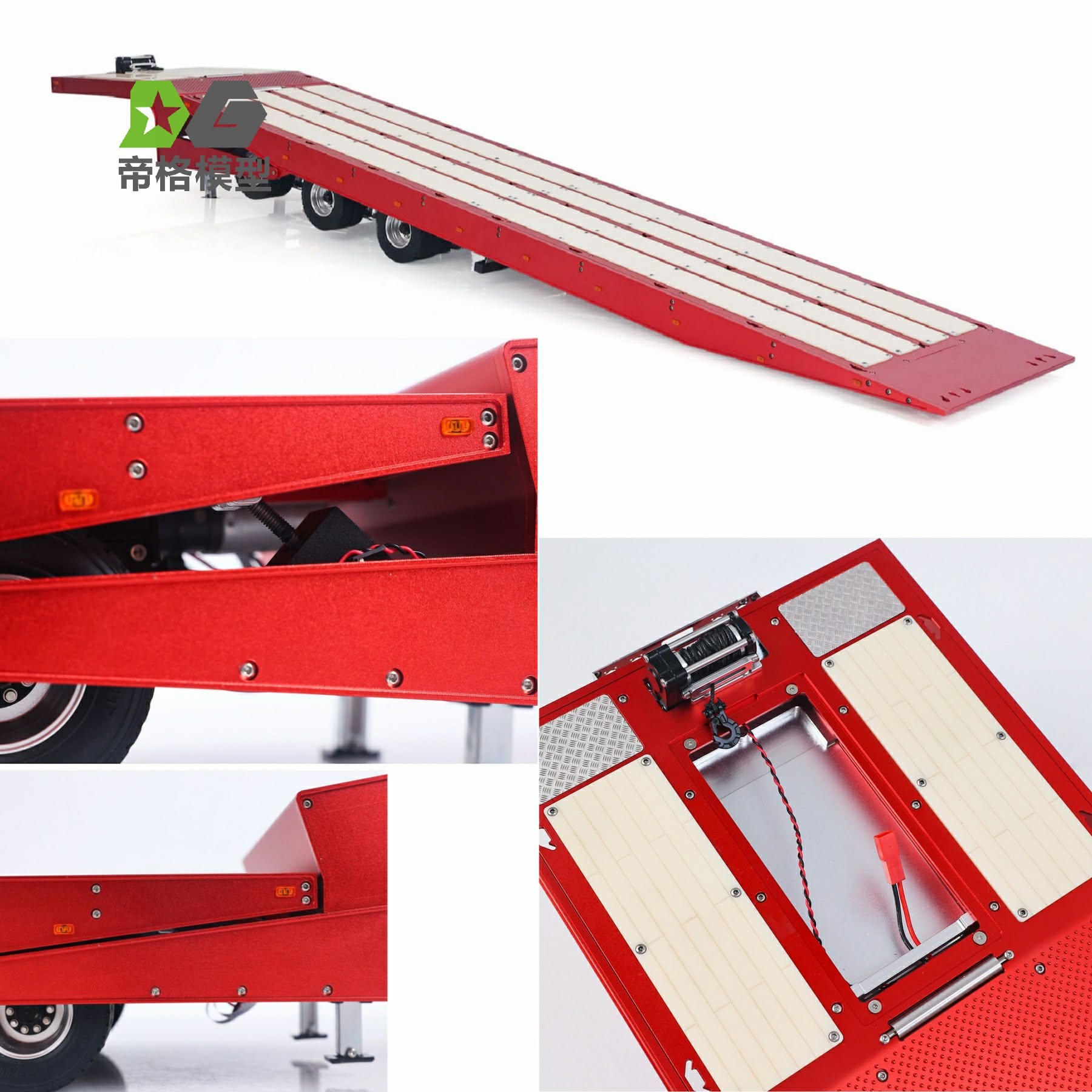 Travelling Axle Trailer - Red