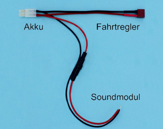 Beier Battery Y Lead Adaptor - Tamiya bat to Deans