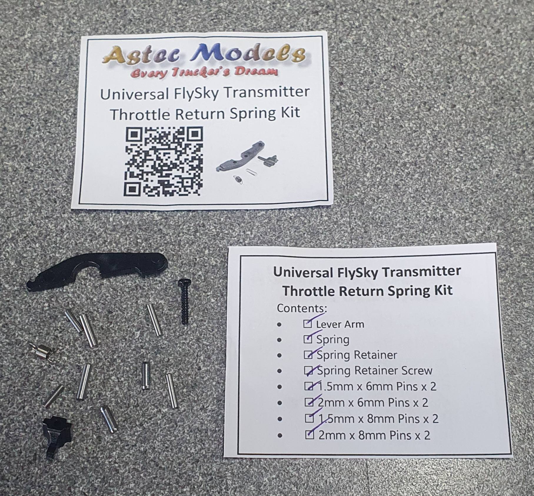 Universal Flysky Transmitter Throttle Return Spring Kit