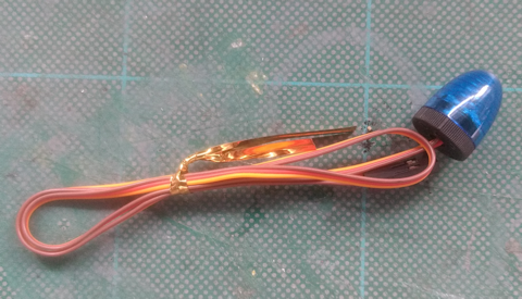 FZ RC Rotary Beacon - BLUE 10x15mm Domed