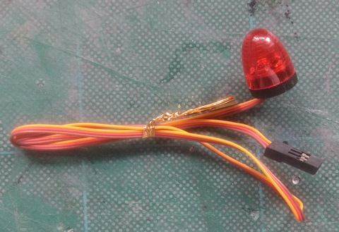 FZ RC Rotary Beacon - RED 13x18mm Domed