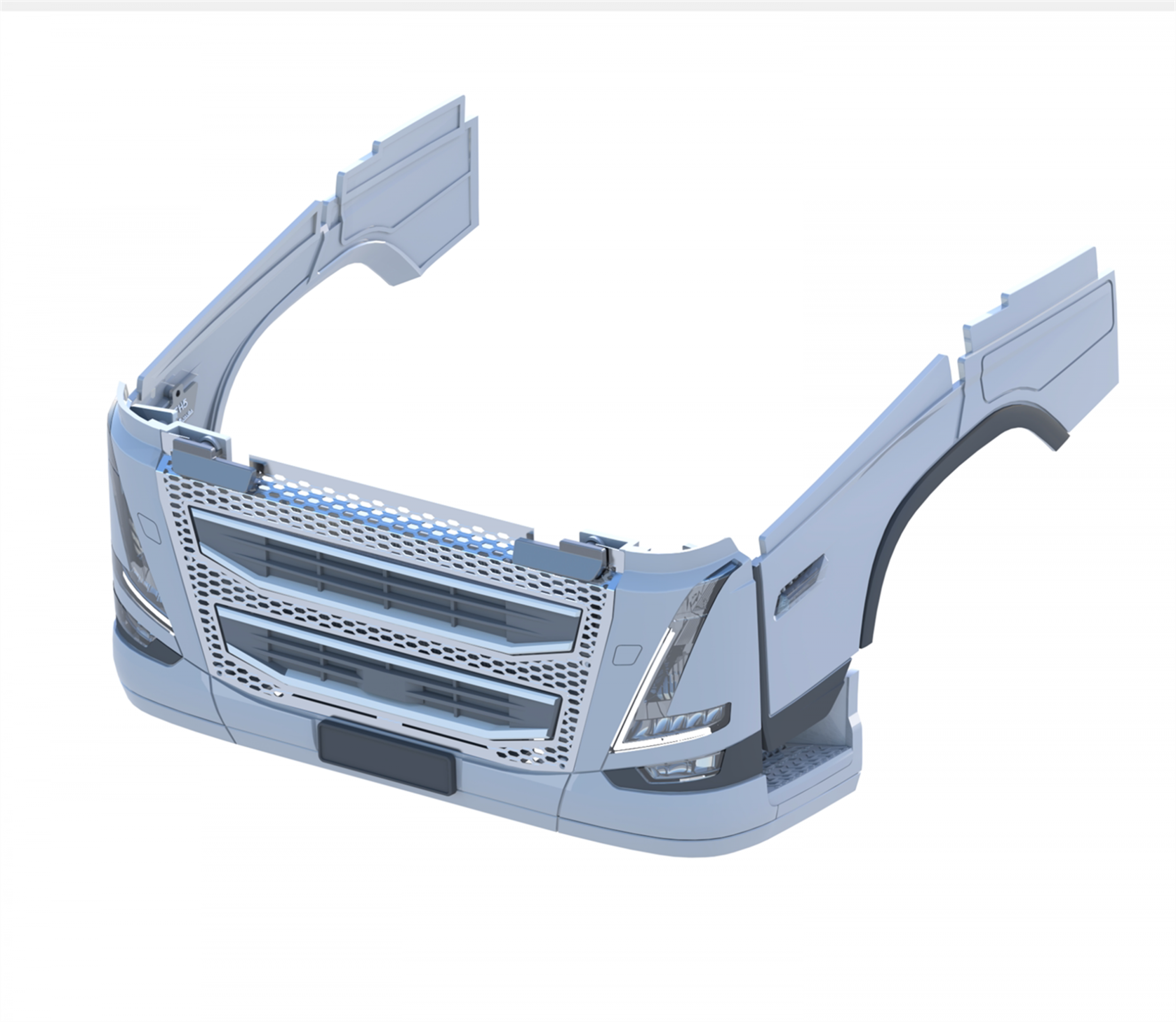 Volvo FH5 Bumper Guard + LED Upgrade - Nooxion Kit