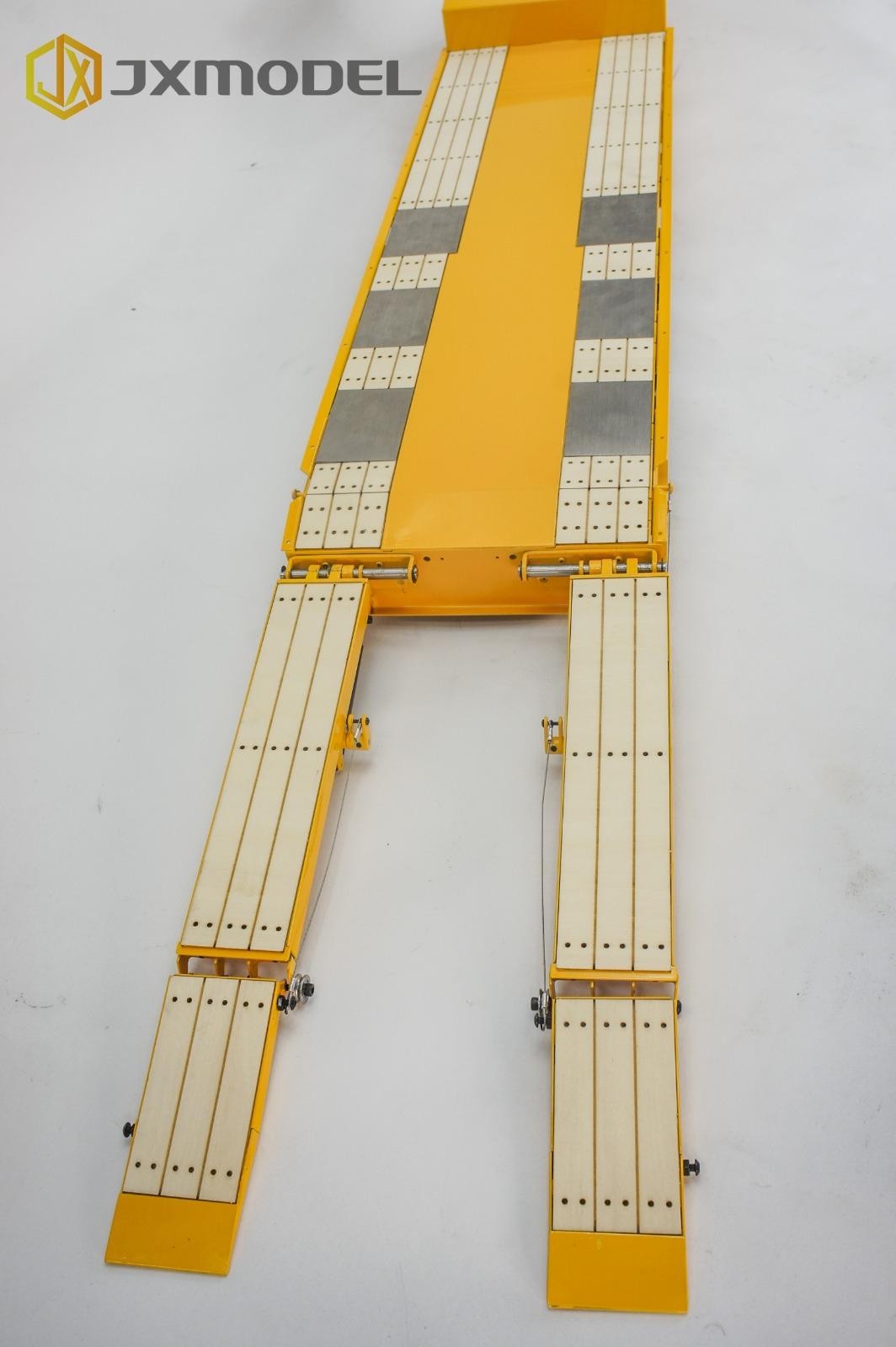 JX-3 Axiles Low-bed Trailer with Tail plate - Yellow