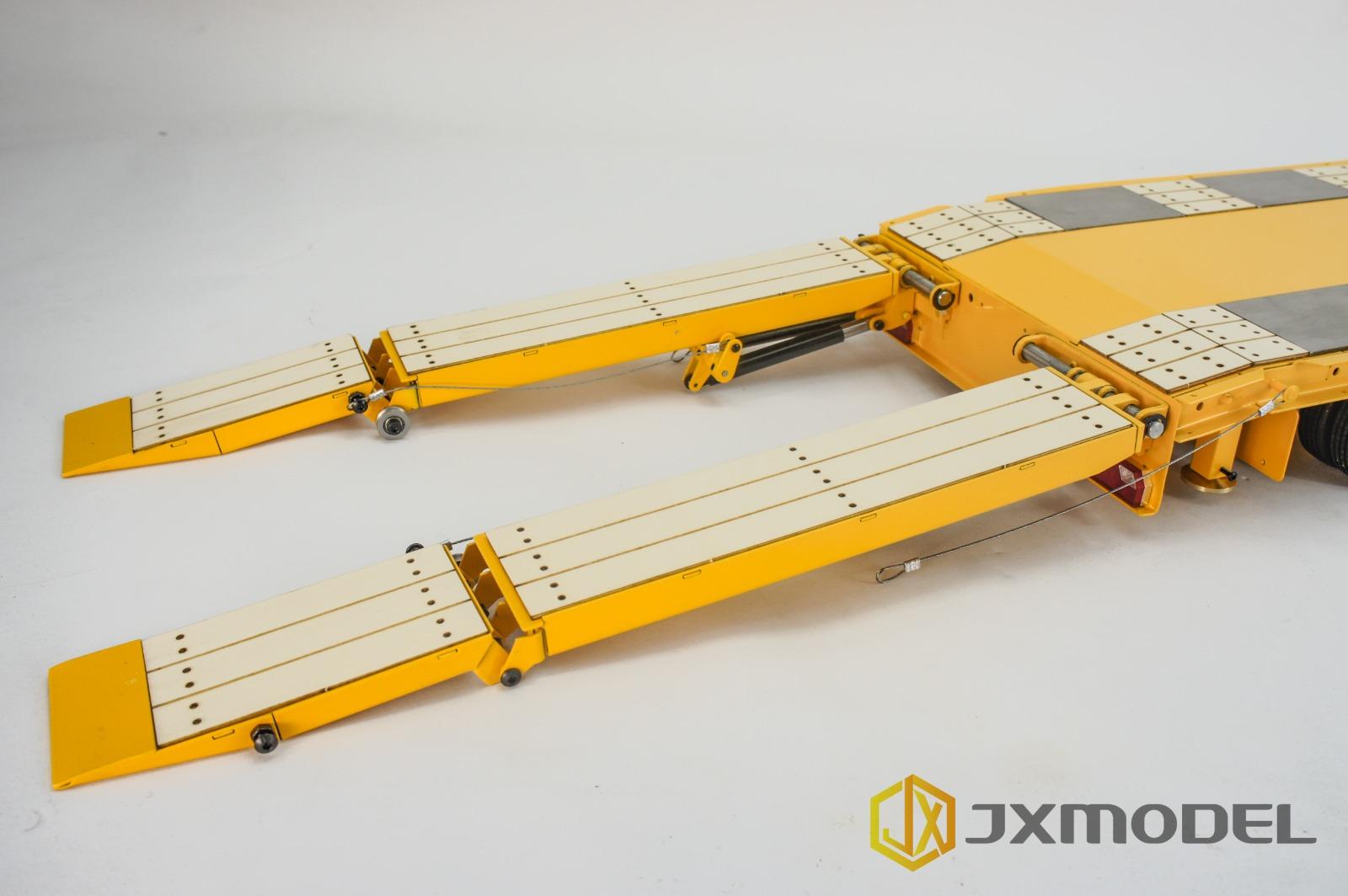 JX-3 Axiles Low-bed Trailer with Tail plate - Yellow