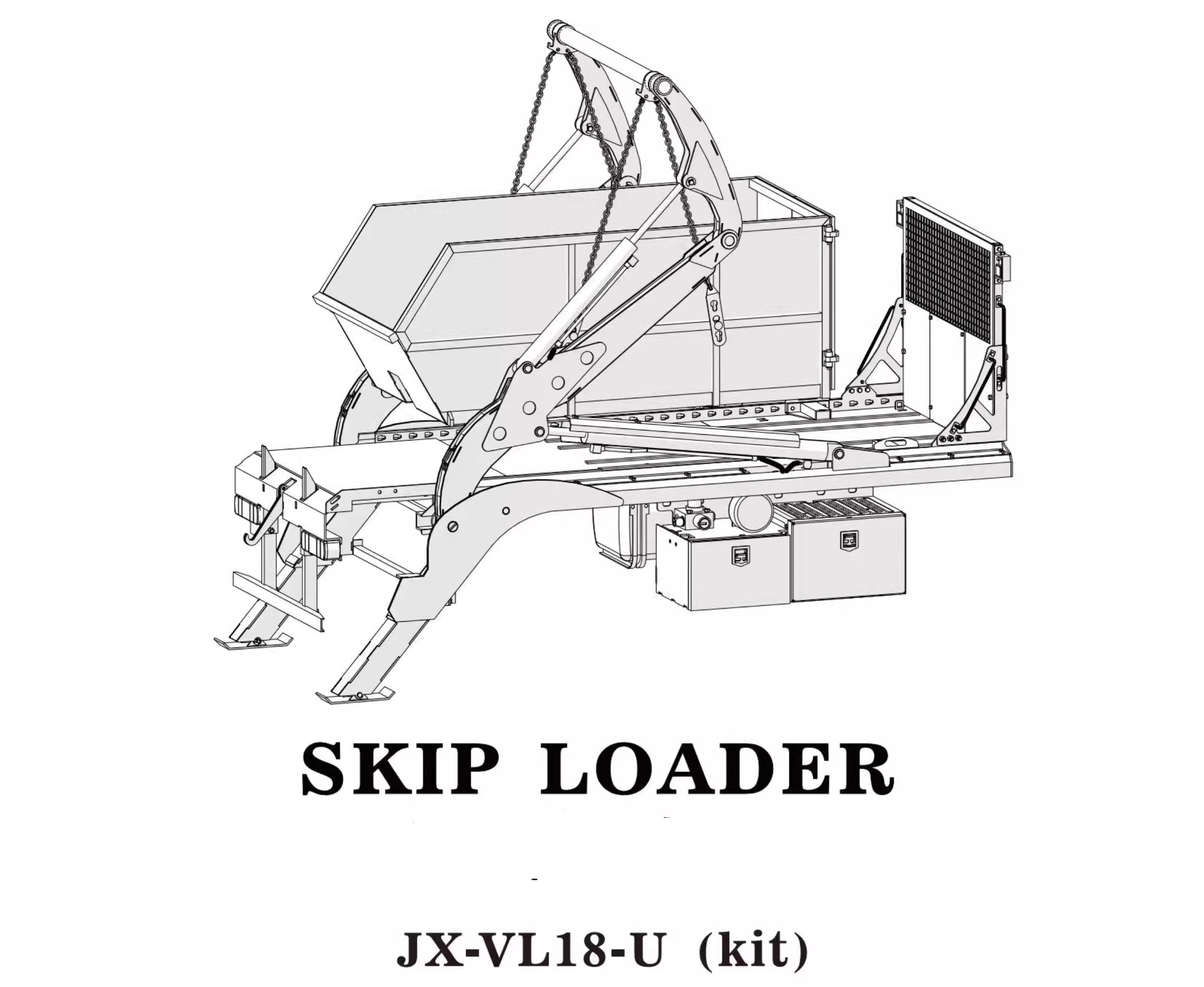 1/14 Skiploader upfit kit with Hydraullc system