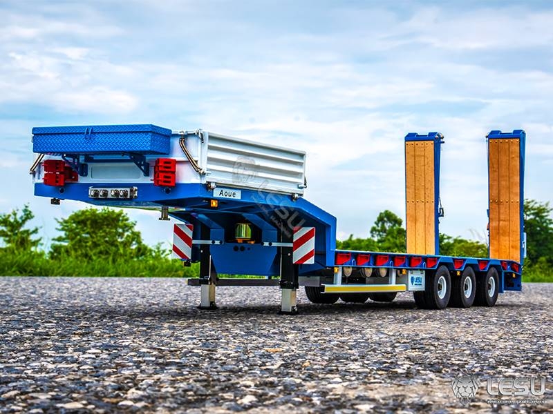 Lesu heavy duty semi-trailer with ramps