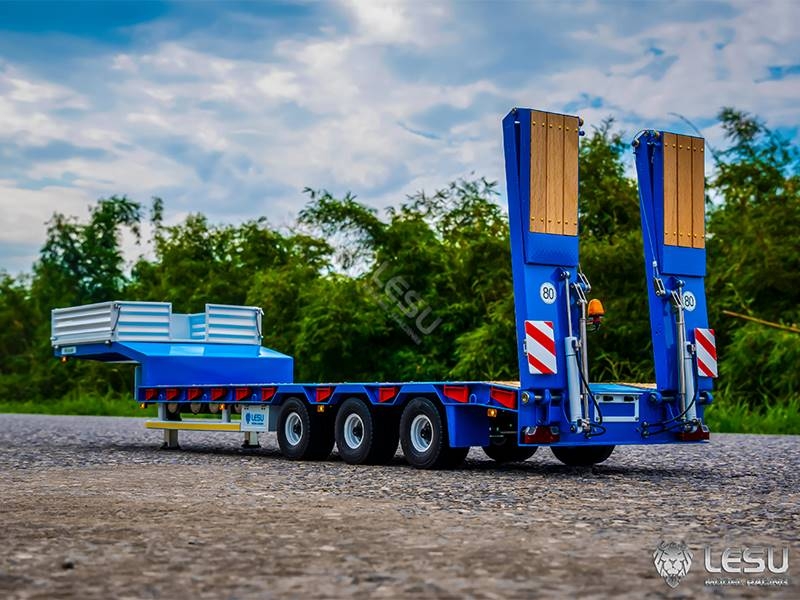 Lesu heavy duty semi-trailer with ramps
