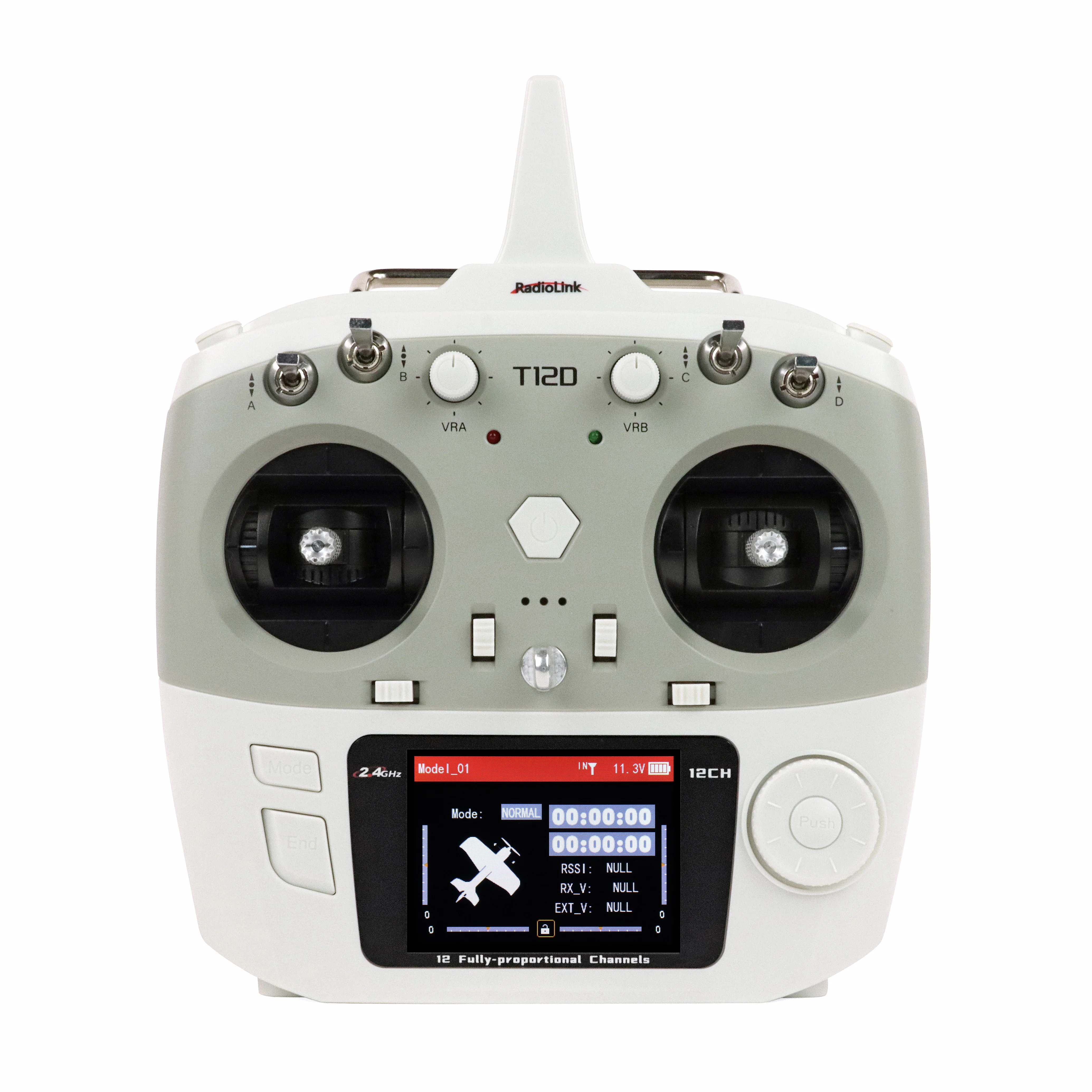 RadioLink T12D 2.4GHz 12-Channel Transmitter with R12F Receiver